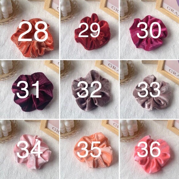VELVET 40 Scrunchies Colorful Fun Retro 90s - Picture 11 of 13